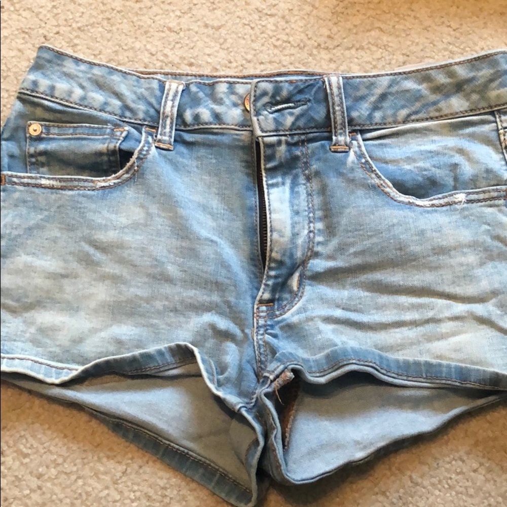 American Eagle jean shorts.